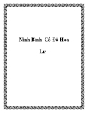 Ninh Bình_Cố Ðô Hoa Lư