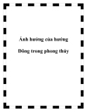 Ảnh hưởng của hướng Đông trong phong thủy