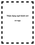 Nhận dạng ngũ hành nơi cư ngụ