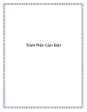 Thành Phần Cảm Biến