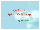 Quản lý tài chính công