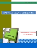 BÀI THẢO LUẬN E-MARKETING Xem xét tình huống E-Marketing của 1 doanh nghiệp