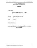 QUẢN TRỊ CHIẾN LƯỢC NGÀNH SẢN XUẤT GẠCH KHÔNG NUNG Ở VIỆT NAM