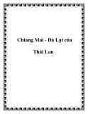 Chiang Mai - Đà Lạt của Thái Lan