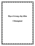 Họa sĩ trong chợ đêm Chiangmai