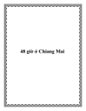 48 giờ ở Chiang Mai