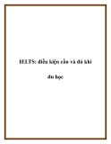 IELTS: điều kiện cần và đủ khi du học