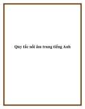 Quy tắc nối âm trong tiếng Anh