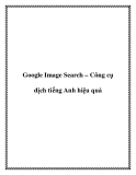 Google Image Search – Công cụ dịch tiếng Anh hiệu quả