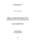 LUẬN VĂN:  NGHIÊN CỨU ẢNH HƯỞNG BỞI ĐỘ MẶN LÊN ĐIỀU HOÀ ÁP SUẤT THẨM THẤU VÀ ION CỦA LƯƠN ĐỒNG(Monopterus albus) Ở CÁC ĐỘ MẶN KHÁC NHAU