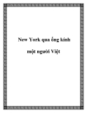 New York qua ống kính một người Việt