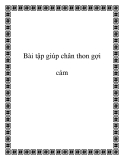 Bài tập giúp chân thon gợi cảm 