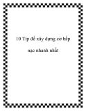 10 Tip để xây dựng cơ bắp nạc nhanh nhất