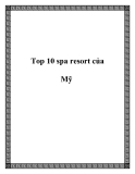 Top 10 spa resort của Mỹ