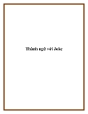 Thành ngữ với Joke