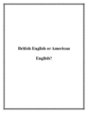 British English or American English?