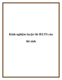 Kinh nghiệm luyện thi IELTS của thí sinh