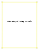 Skimming - Kỹ năng cần thiết