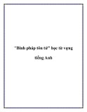 Binh pháp tôn tử học từ vựng tiếng Anh