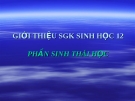 Giáo án: Sinh thái học