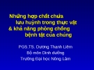 Những hợp chất chứa  lưu huỳnh trong thực vật & khả năng phòng chống bệnh tật của chúng  (TS. Dương Thanh Liêm)