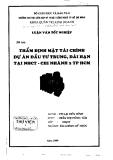 Luận văn:Thẩm định mặt tài chính dự án đầu tư trung, dài hạn tại ngân hàng công thương- chi nhánh 2 TP Hồ Chí MInh  