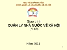 Quan hệ nhà nước về xã hội