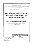 Luận văn:Một số biện pháp nâng cao hiệu quả sử dụng vốn tại công ty Viettubes