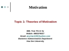 Theories of motivation