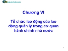 Chương VI Tổ chức lao động của lao động quản lý trong cơ quan hành chính nhà nước