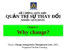 Đề cương quản trị sự thay đổi (ĐH Hoa Sen) - Chương 1