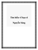 Tìm hiểu về họa sĩ Nguyễn Sáng