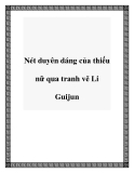 Nét duyên dáng của thiếu nữ qua tranh vẽ Li Guijun