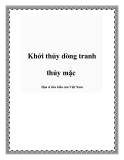 Khởi thủy dòng tranh thủy mặc