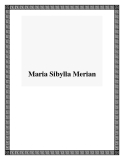 Maria Sibylla Merian