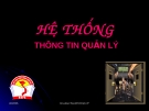 Bài giảng hệ thống thông tin quản lý