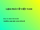 Bài giảng về LẠM PHÁT Ở VIỆT NAM