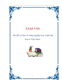 LUẬN VĂN : vấn đề cơ bản về công nghịêp hoá- hiện đại hoá ở Việt Nam