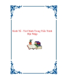 Kinh Tế - Tài Chính Trong Tiến Trình Hội Nhập