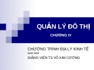 Bài giảng: Quản lý đô thị - Chương 4 (TS Võ Kim Cương)