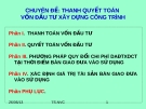 Chuyên đề 8 - Thanh toán, quyết toán vốn đầu tư xây dựng