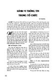 Báo cáo " Hành vi thông tin trong tổ chức "