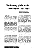 Báo cáo " Xu hướng phát triển của OPAC thư viện "