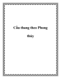 Cầu thang theo Phong thủy