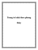 Trang trí nhà theo phong thủy