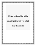 10 tác phẩm điêu khắc ngoài trời tuyệt vời nhất Tây Ban Nha