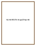 Kỳ thi IELTS: bí quyết học thi