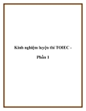 Kinh nghiệm luyện thi TOIEC Phần 1