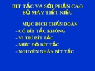 BÍT TẮC VÀ SỎI PHẦN CAO BỘ MÁY TIẾT NIỆU