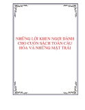 NHỮNG LỜI KHEN NGỢI DÀNH CHO CUỐN SÁCH TOÀN CẦU HÓA VÀ NHỮNG MẶT TRÁI.